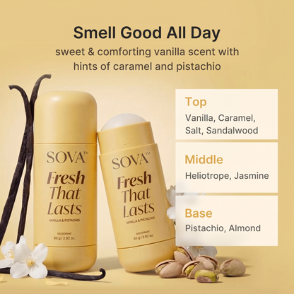 SOVA™ Vanilla Pistachio Deodorant Stick